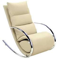 Кресло-качалка Магнус MK-5503-BG с пуфом