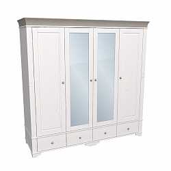 Шкаф 4-дверный Бейли антрацит 88244