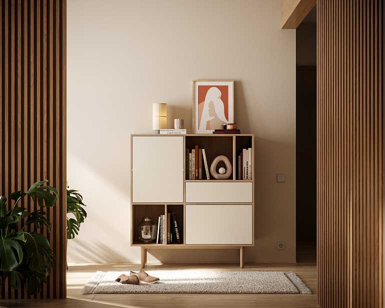 купить комод alice с двумя дверками и ящиком alc06