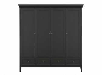 Шкаф 4-дверный Tesoro Black