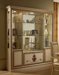 Витрина четырехдверная Анита, бежевый