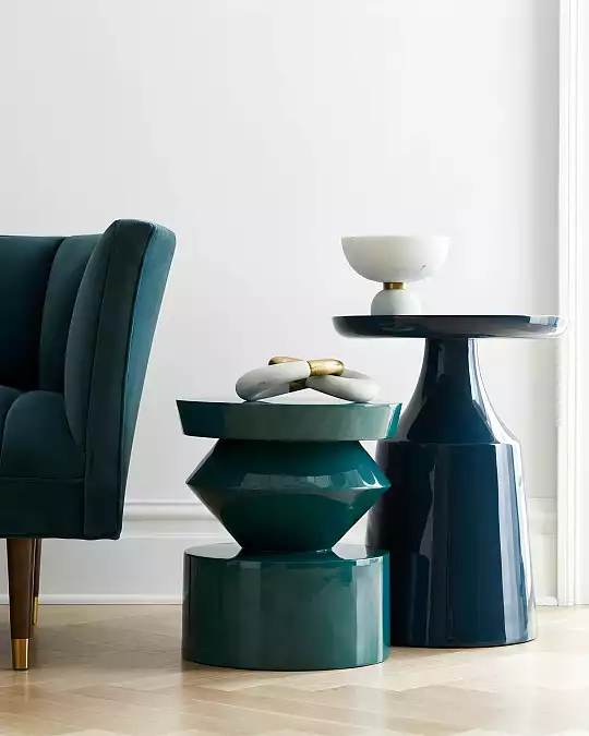 купить изумрудный приставной столик "сигет"