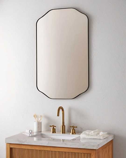 купить настенное зеркало "элтон" в черной раме