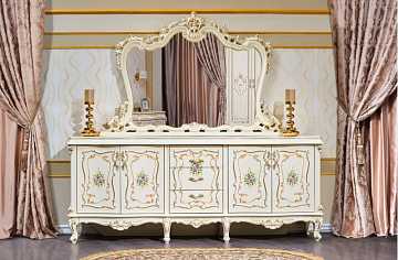 Комод с зеркалом "Шанель" (крем)