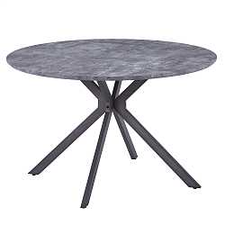 Стол круглый Ralf серый антик