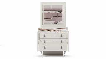 Комод с зеркалом "Стиль" silver