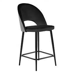 Стул полубарный Leo черный