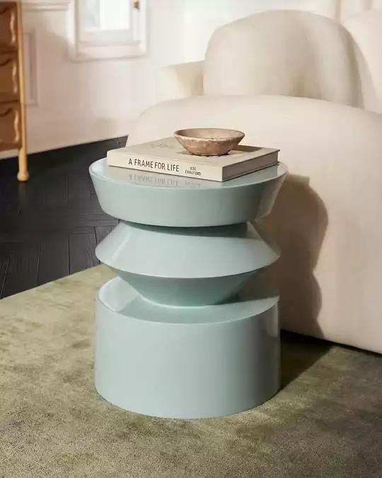 купить светло-синий приставной столик "сигет"