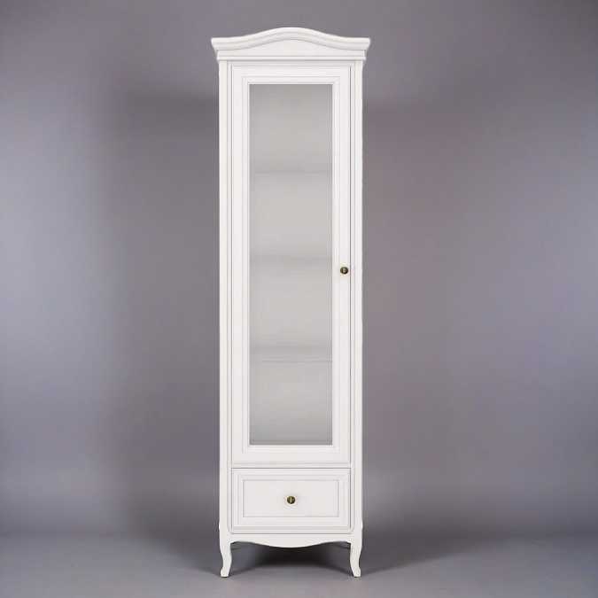 Витрина однодверная Majessa White