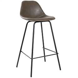 Стул полубарный City коричневый