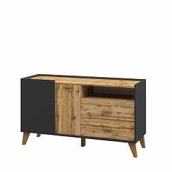 Тумба под ТВ Сканди Графит высокая