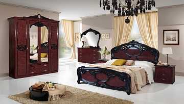 Спальный гарнитур Ольга, 4-дв. шкаф, могано