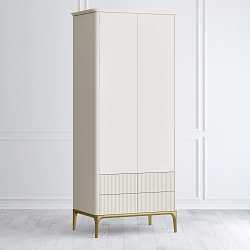 Шкаф Primo gold узкий с полками и 4 ящиками