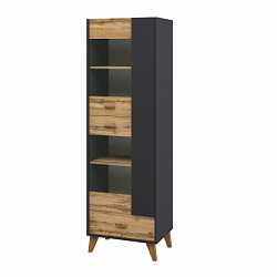 Стеллаж Сканди Графит узкий