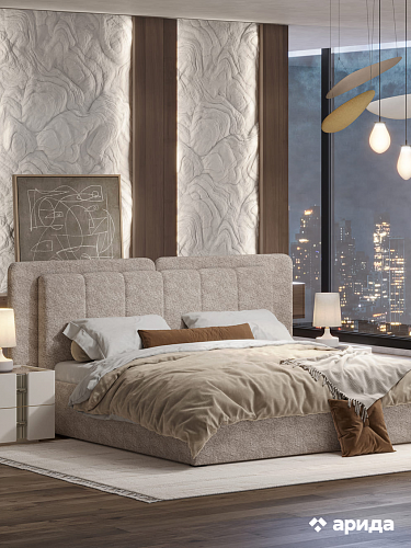 Кровать "Леонардо" с малым и большим изголовьем 180*200