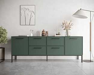 Комод Nicole green две дверки и четыре ящика