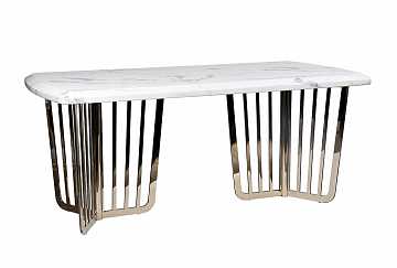 Стол обеденный Pearl White