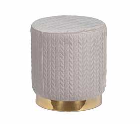 Пуф круглый Garda светло-бежевый