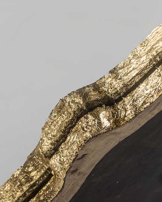 купить панно из среза палисандра с зеркалом "fault"