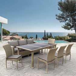 Комплект плетеной мебели T365/S65/Y380B-W65 Light Brown