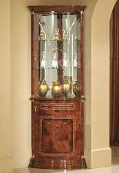 Витрина угловая Роза, орех