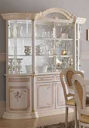 Витрина четырёхдверная Роза, бежевый