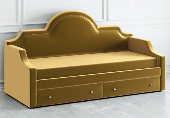 Кровать пристенная DayBed (90*200, золотой)