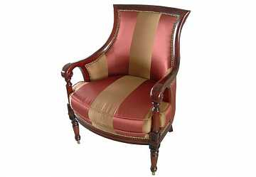 Кресло в ткани Louis XV