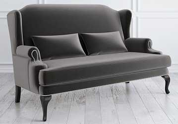 Софа Френсис, серый и темные ножки