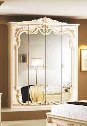 Платяной шкаф четырёхдверный Диана, бежевый