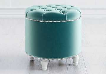 Пуф большой открывающийся, бирюзовый