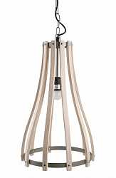 Светильник из деревянных реек в винтажном стиле CH0438