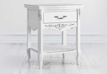 Прикроватная тумба Romantic Silvery Rome 1 ящика