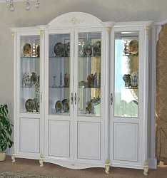 Витрина четырехдверная Да Винчи (белый)