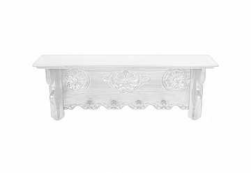 Полка / вешалка навесная Махагон PRS 77 (white glaze)