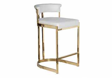 Стул барный, светло-серый