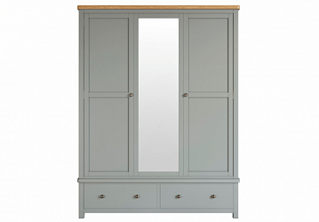 Шкаф двустворчатый широкий "Jules Verne" серый