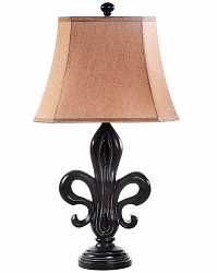 Лампа настольная черная в винтажном стиле