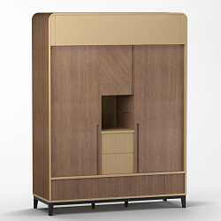 Шкаф платяной на две секции Briotti Сиена