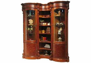 Шкаф книжный угловой торцевой Louis XVI