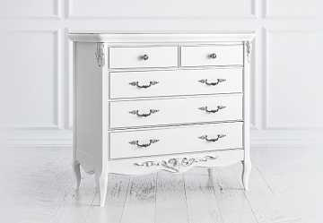 Комод бельевой Romantic Silvery Rome 5 ящиков