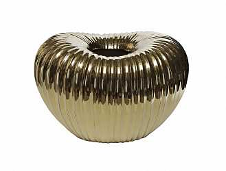 Ваза керамическая золотая 10K9042