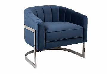 Кресло на металлическом каркасе