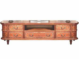 Тумба под ТВ с нишей малая Louis XVI