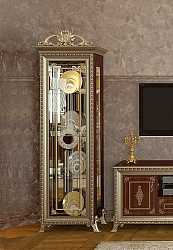 Витрина однодверная Версаль (тайский орех) без короны