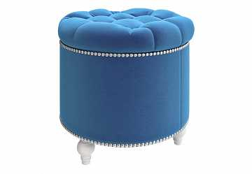 Пуф малый открывающийся, голубой
