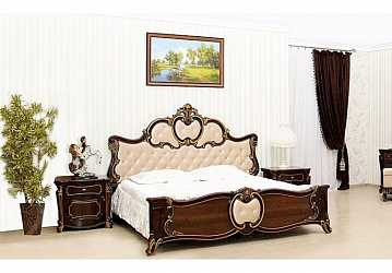 Тумба прикроватная Лорена (темный орех)