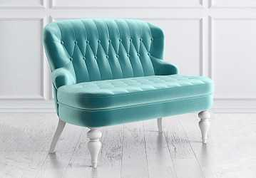 Диван канапе, бирюзовый