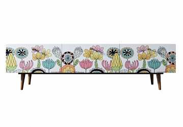 Комод "Berber" с ящиками низкий под TV (3 принт)