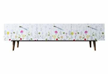 Комод "Berber" с ящиками низкий под TV (7 принт)